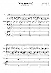 Dream is collapsing (from the movie "Inception") by Hans Zimmer - Chamber Orchestra - Intermediate Digital Sheet Music | Sheet Music Plus
