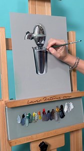 Vintage Milkshake Mixer & Cherries | 11” x 14” Oil painting on Hardboard Panel #art #painting #oilpainting #stilllife #artist #realism | Lauren Pretorius Art
