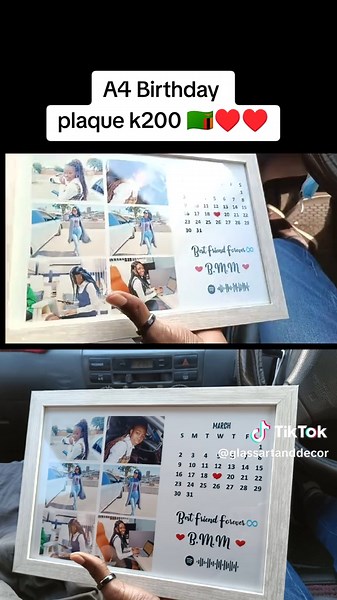 BIRTHDAY PLAQUE 🇿🇲♥️♥️ #Birthday #birthdayplaque #plaque #glassplaque #zedtiktok🇿🇲🇿🇲 #smallbusiness #giftideas #zambiantiktok🇿🇲 #fyp #glassdecor #yfp