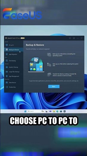 Transfer Files from PC to PC via Software 🥰#easeus #filetransfer #filesharing #pctransfer #windows
