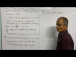 Nonlinear PDE of order one: Jacobi’s Method. Lect. 13.#partialdifferentialequations
