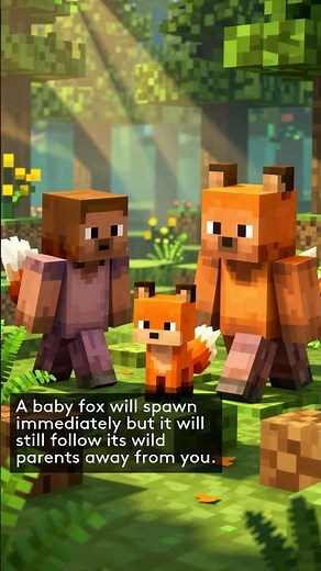 HOW TO GET A LOYAL BABY FOX IN MINECRAFT FAST