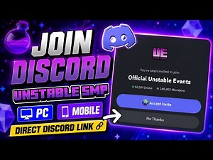 How To Join Discord Unstable SMP Server