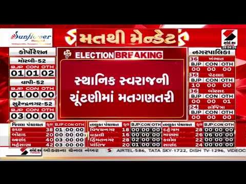 Gujarat Local Body Election Result | સ્થાનિક સ્વરાજની ચૂંટણીમાં મતગણતરી | Gujarat | Vote Counting
