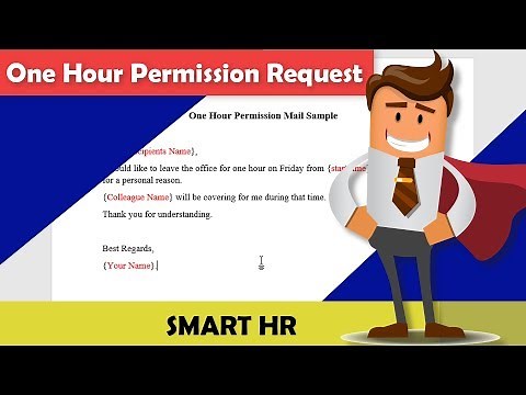 How to write a sample Permission Request Letter / Permission Request Mail | Smart HR