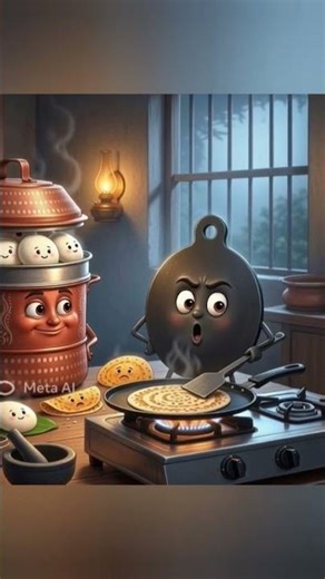 சபாஷ் சரியான போட்டி இட்லி குண்டான தோசை கல்லுக்கும் வாக்குவாதம் #tamil #cartoon #tamilepic #tamil