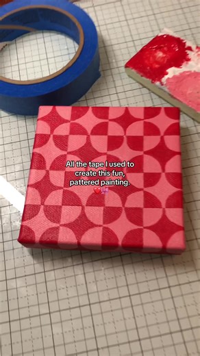 Therapeutic Acrylic Painting with Colorful Patterns