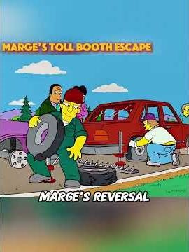 Marge’s Toll Booth Escape #cartoonbreakdown #homersimpson #simpsonsanalysis