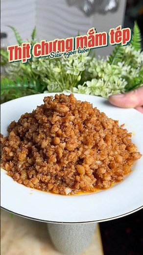 Cách làm thịt chưng mắm tép QN siêu ngon ăn hao cơm lắm luôn #chongnauvoan #food #thitchungmamtep