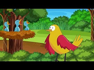 Little Bird song Singing Bird Nursery Rhymes and kids songs | once I saw a little bird little birdie