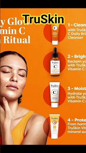 TruSkin Vitamin C Serum Review #skincare #vitamincserum #beauty