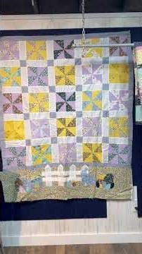 Easy Pinwheel Easter Quilt #easterquilt #pinwheelquilt #springquilts