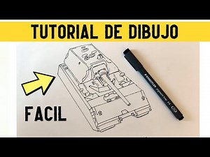 Como dibujar un tanque Maus | Como Dibujar el Vector Tanque de Guerra