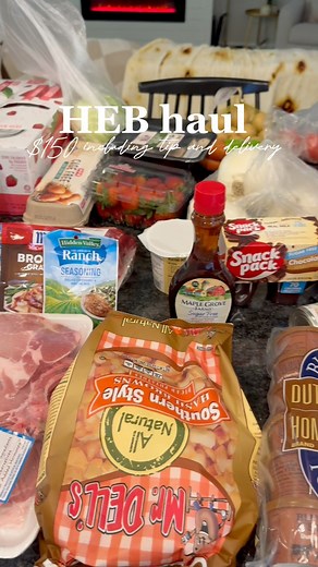 30K views · 247 reactions | HEB haul for the next week or more 勺✨ #haul #groceryhaul #couplecontent #fyp #fbreels | Drue Basham | Facebook
