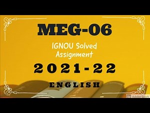 IGNOU MEG-6 SOLVED ASSIGNMENT 2021-22 American Literature IGNOU SOLVED ASSIGNMENT