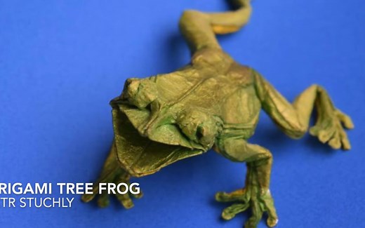 【JM's Origami】树蛙折纸教程Origami Tree Frog by Petr Stuchly