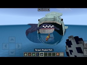 Angler fish in bloop MOD in Minecraft PE