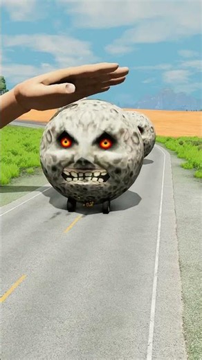 Big & Small Cars vs Giant Hand Slap - BeamNG.drive