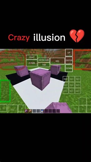 Minecraft Crazy Illusion build Hack 🤯