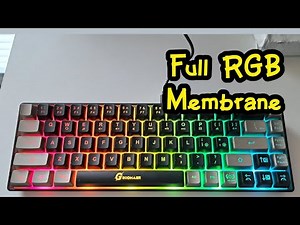 65% Gaming Keyboard from Geodmaer - sound and RGB light test