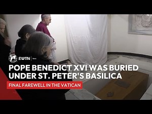 Pope Benedict XVI was buried under St. Peter's Basilica in the Vatican