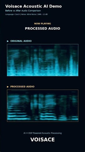 Can AI Recover Speech at -12dB SNR? | Czech Noise Reduction Demo #audioai #voisace #science