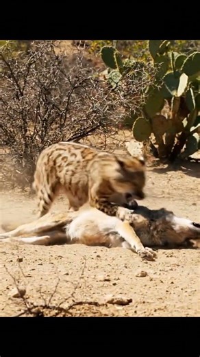 Brutal Bobcat vs Coyote Clash! #wildlife #wildlifeentertainment #nature #desertlife