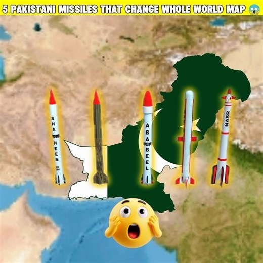 5 Pakistani missiles that change whole world map 😱#shorts#facts#missile#pakistan
