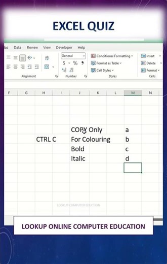 Excel Quiz | Lookup Online Computer Education #tips #excel #education #quiz