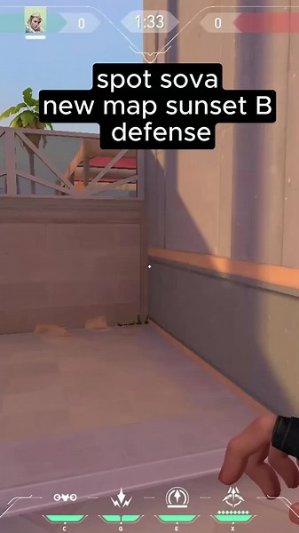 Sova Sunset Defense Lineups for Valorant B Site