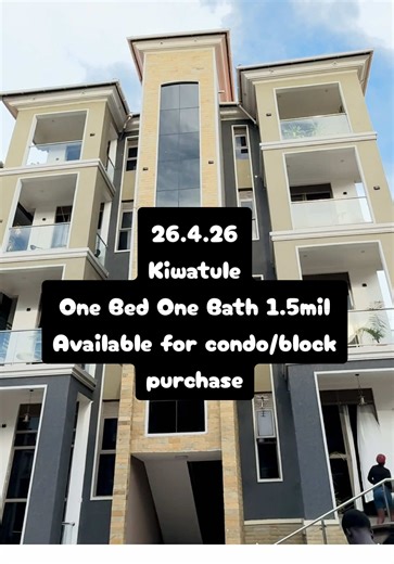 Apartment available in kiwatule for 1.5 million monthly. Also available for purchase as a single condominium unit or entire apartment block. Reache out for viewing and other details #kiwatule #apartmentsforrent #rentals #modernapartments #househunting