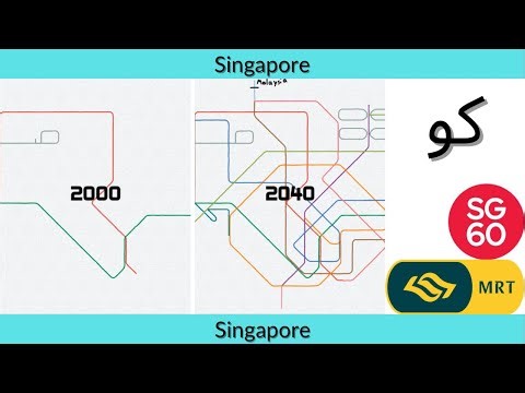 Development of Singapore MRT (New) 1987-2040