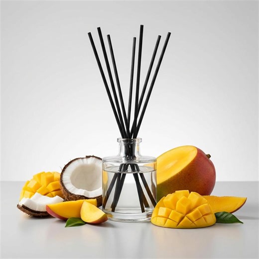 Mango Number Five Reed Diffuser | Vegan Non Toxic Home Fragrance | Mango Coconut Milk Sugar - Etsy