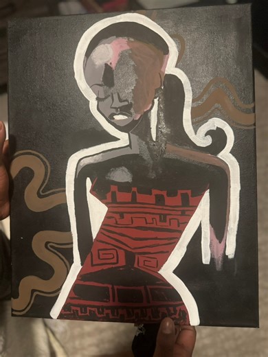 14 reactions | When I tell yall, God blessed Nick Hood and I abundantly with some amazing talented and intelligent children I mean just that! My baby really snapped on this piece of art and it’s not yet complete. She’s so amazing  #YoungBlackPainter #blackisbeautiful #YoungScholars #blessed | Christal Hood | Facebook