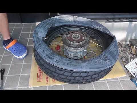 【バイク】チューブタイヤのタイヤ交換は簡単だよ～