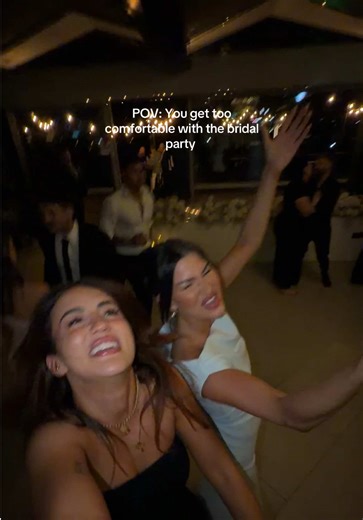 Bridal Party Dance Fun at a Wedding