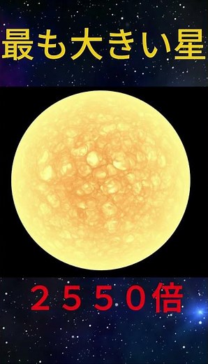 観測史上最も大きい星