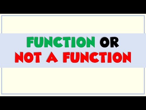 Function or NOT a Function | Ms Rosette