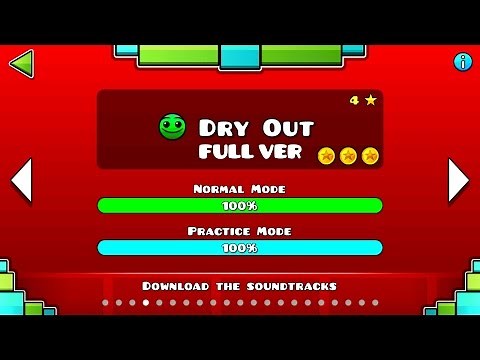 Geometry Dash : Dry Out (FULL VER) All Coin / ♬ Partition