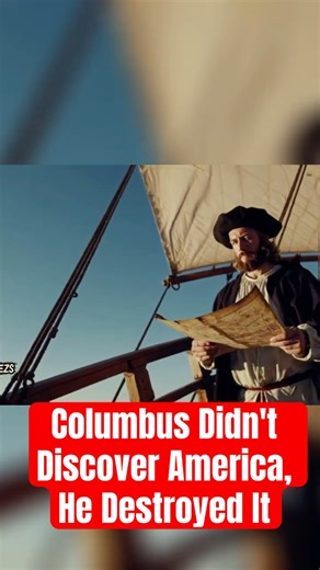 Columbus Didn't Discover America, He Destroyed It #indigenous #truth #blackhistory