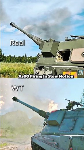 Realistic Slow Motion Gun Firing #warthunder #tankdestroyer #animation