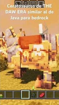 Ceratosaurus de THE DAW ERA similar al de Java para Minecraft bedrock