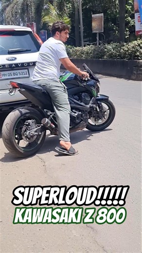 Superloud Kawasaki Z 800 wit SC Project Exhaust #shorts #short