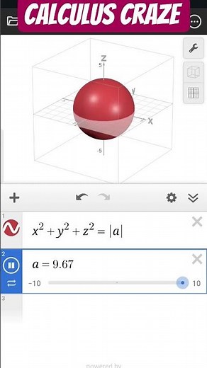 3D Desmos graphing #maths #3dPlotts #SphereGraph #Sphere #3dShapes #mathematicalcreativity #desmos