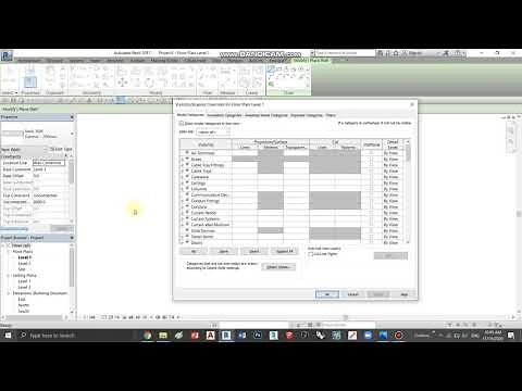 How to make walls in a solid color in revit (visibility graphics) quick tutorial
