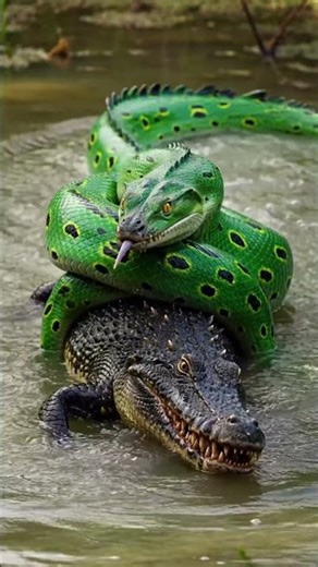 Anaconda vs. Crocodile: Who's Stronger?