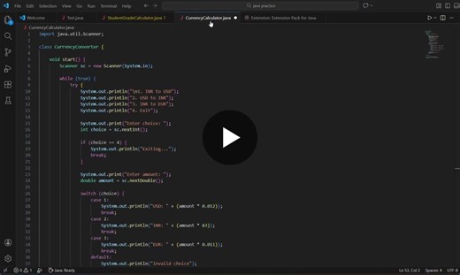 #codsoft #internship #javaprogramming #currencyconverter #programming #learningjourney #javadeveloper | Ananya Seth