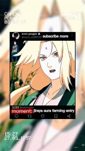jiraya aura farming entry#naruto#jiraiya #animechan-kun