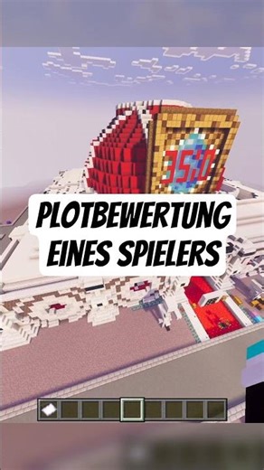 Ein spielender User hat ein eigenes Plot gebaut auf dem Minecraft Citybuild Server JD Bros
