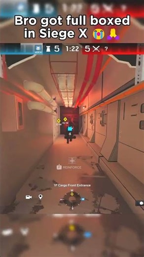 Full Boxed by a REINFORCED WALL! 🤣 (POV) #R6Funny #RainbowSixSiege #shorts #fypシ